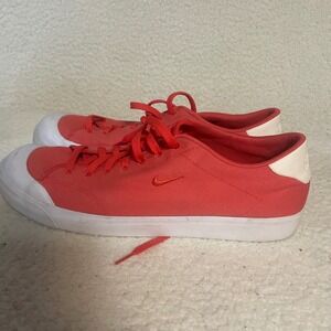 Nike All Court 2 Low Canvas Red White Sneakers 898040-600 Mens Size 14